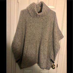 Cynthia Rowley Wool Blend Poncho Sweater, Size M, Excellent preowned condition